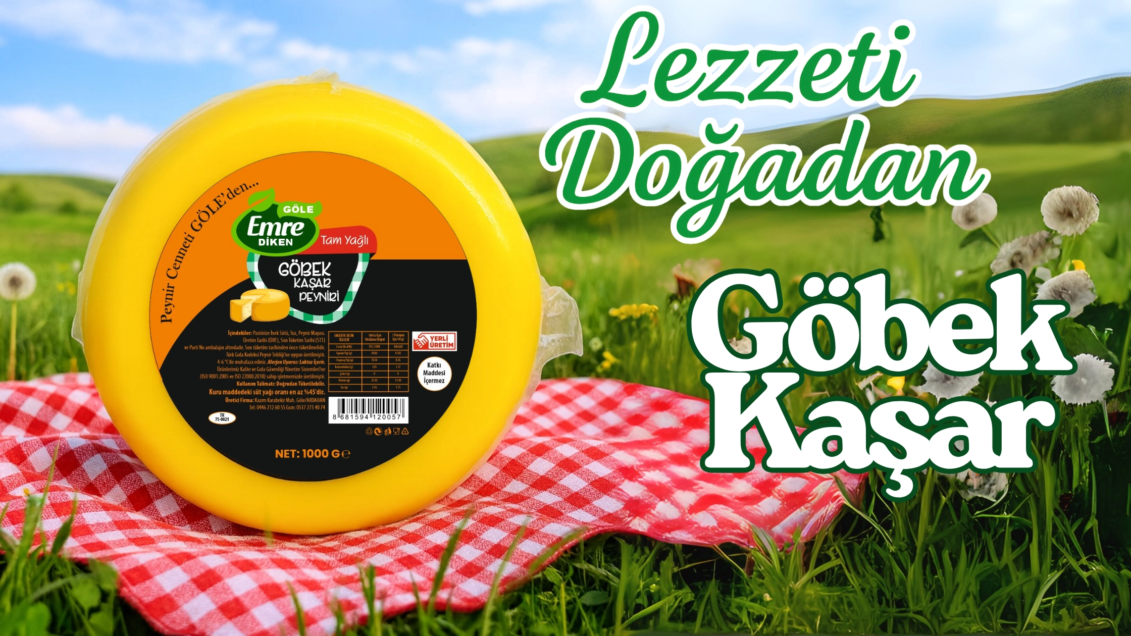 göle göbek kaşar peyniri